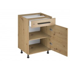 Virtuves skapītis ar vienu atvilkni LANGEN D60S1, ozols artisan